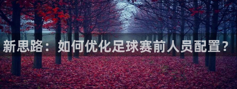  新思路：如何优化足球赛前人员配置？